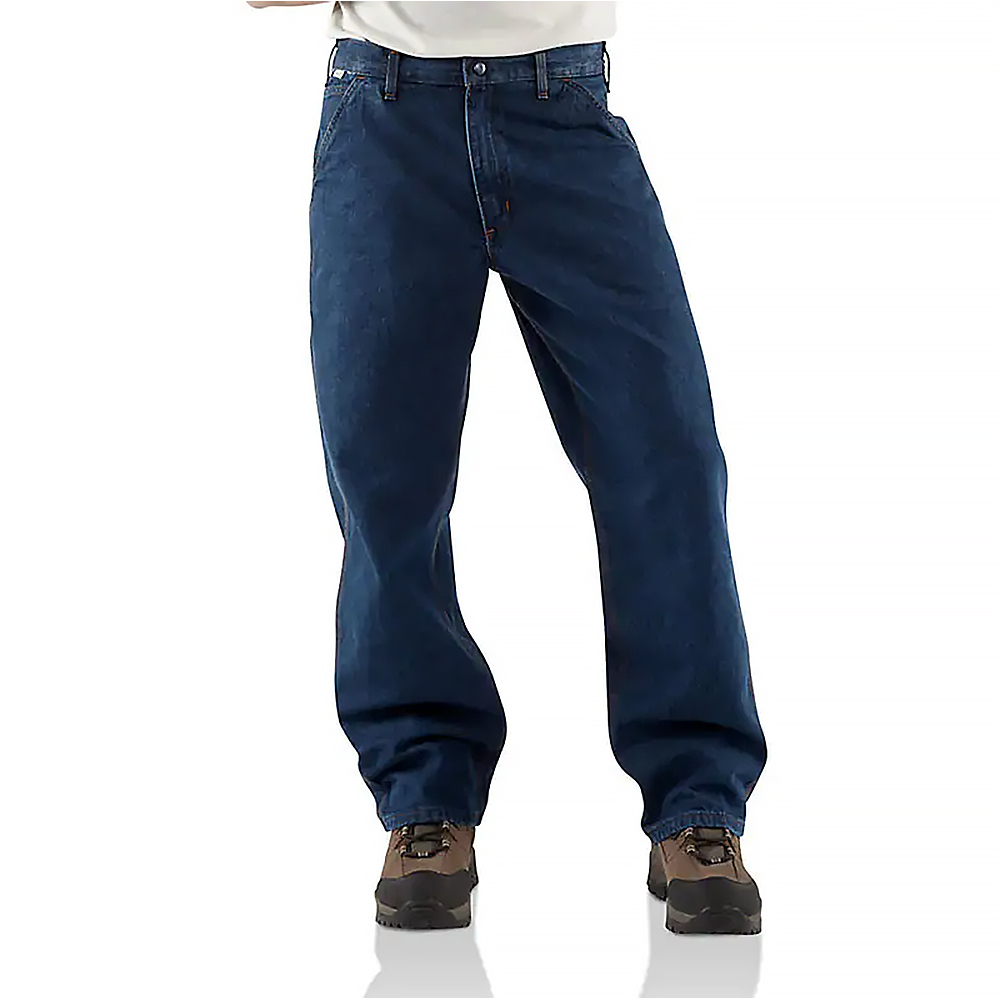 Carhartt Flame-Resistant Signature Denim Dungaree Jeans from GME Supply